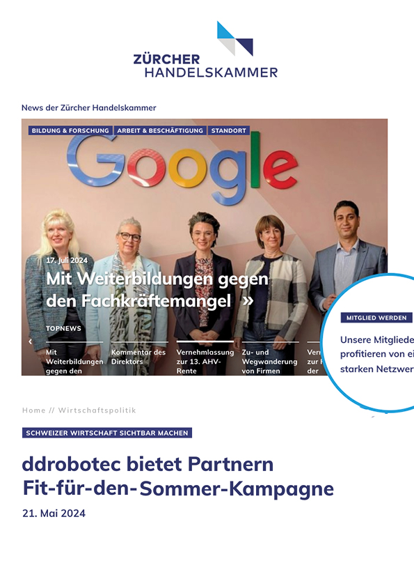 ddrobotec bietet Partnern Fit-für-den-Sommer-Kampagne