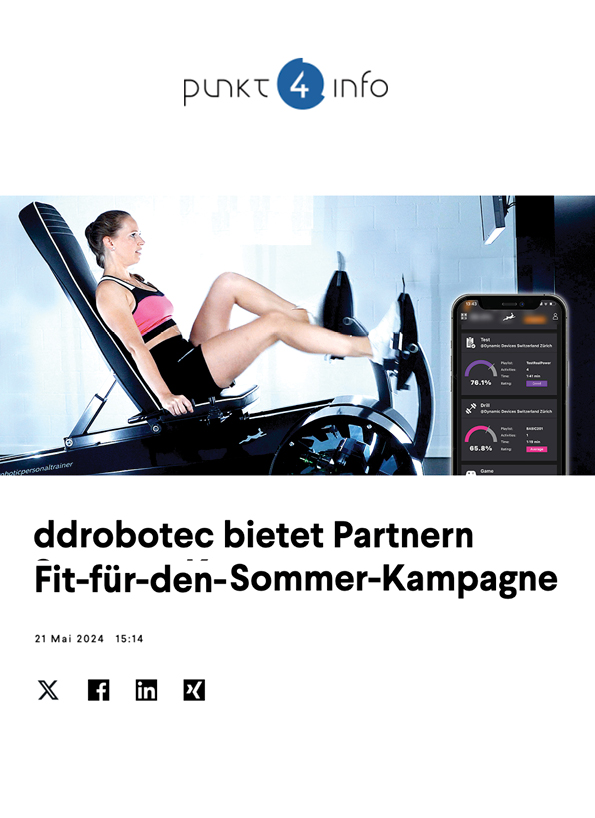 ddrobotec bietet Partnern Fit-für-den-Sommer-Kampagne